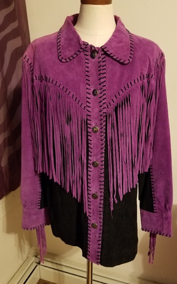 Bob Mackie Wearable Art Suede Fringe 
